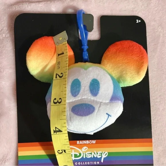 Disney Mickey Mouse Rainbow Pride Collection Plush Clip - Picture 6 of 6